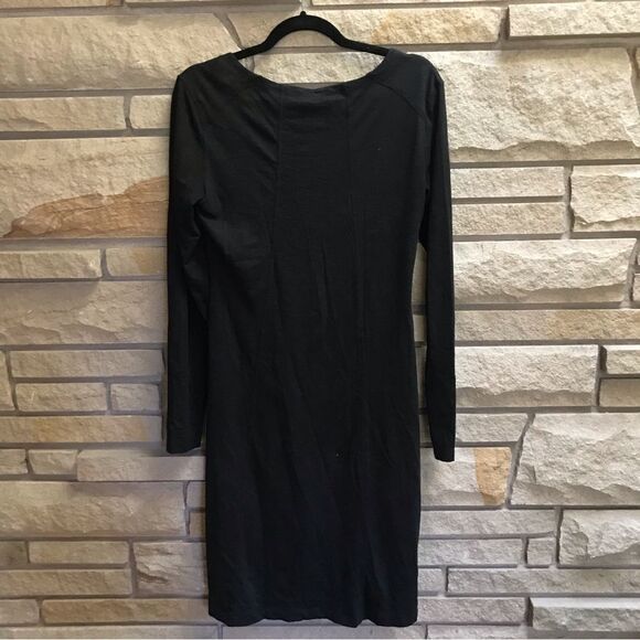 Horny Toad Toad & Co Dress Black v Neck Quarter Sleeve Small - Picture 6 of 8